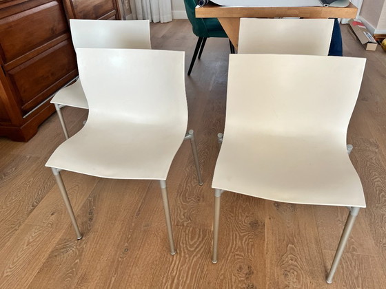 Image 1 of 4 chaises Driade Cameleon - Design Philippe Starck