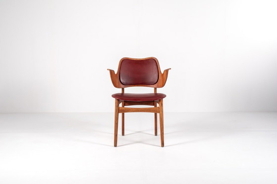 Image 1 of Model 107 Eiken & Teakhouten Fauteuil van Hans Olsen