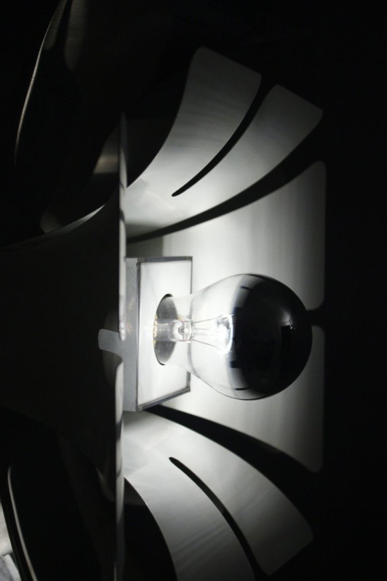 Image 1 of Zonca Illuminazione - Imposant lustre Space Age chromé design Italien 1970s