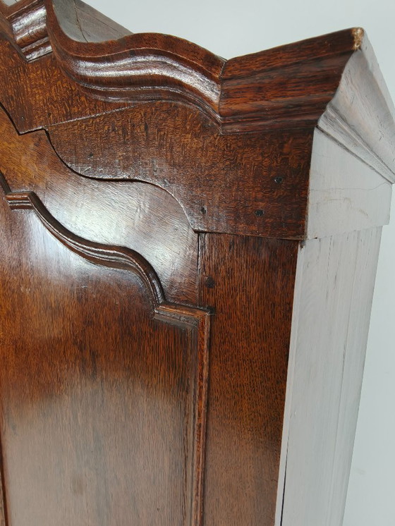Image 1 of Dutch 18th Century Oak Cabinet – “Diaper Cabinet”