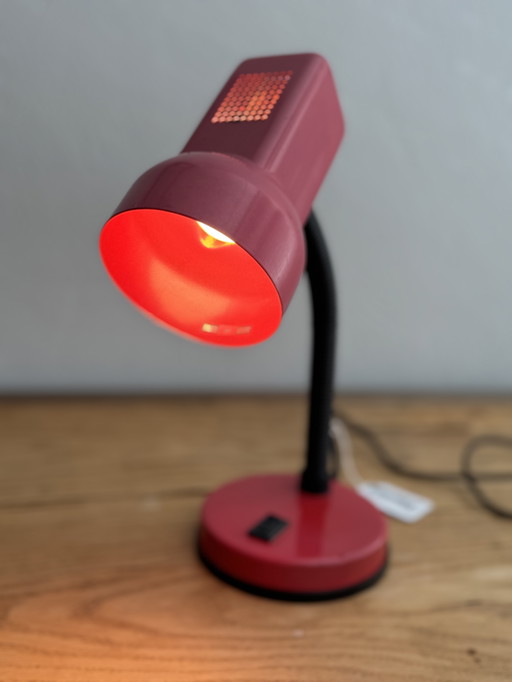 Desk lamp vintage 80s red