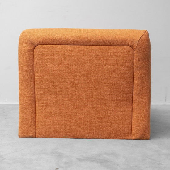 Fauteuil Lounge Vintage en Tissu Orange, Design Modernariato Années 70 – 1970 (photo 5 of 11)