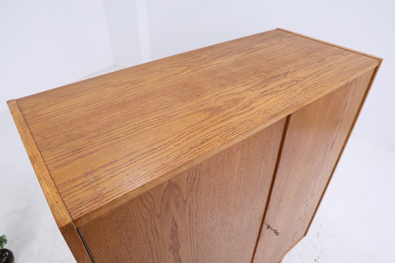 Image 1 of Hellerau linen cupboard 602/B from the 60s | Mid - Century closet storage cupboard vintage compartment cupboard 70s #06-36