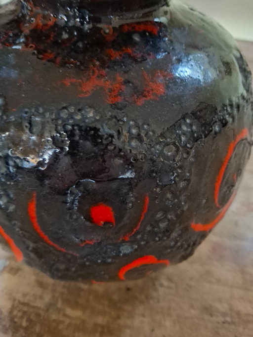 Jarrón Scheurich Modelo 484/21 Fat Lava