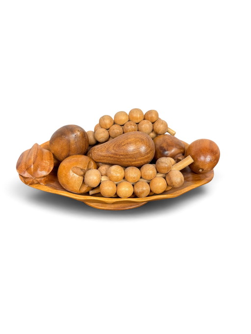 Italienische Obstschale aus Holz – schalen, Wood
