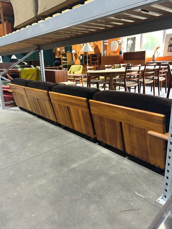 Image 1 of Conjunto de sofás modulares Pianura Mario Bellini Cassina marrón Italia años 70