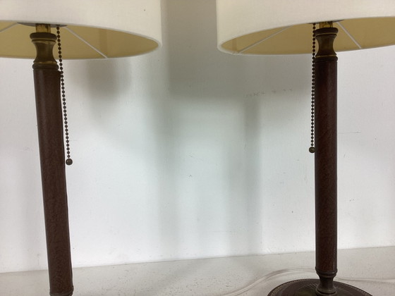 Image 1 of 2 lampade classiche vintage con cordino in metallo