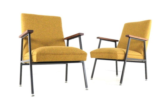 Image 1 of Gispen Fauteuil 'Genie' Vintage Nieuw Gestoffeerd