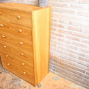 Commode vintage des années 1970, en bois clair