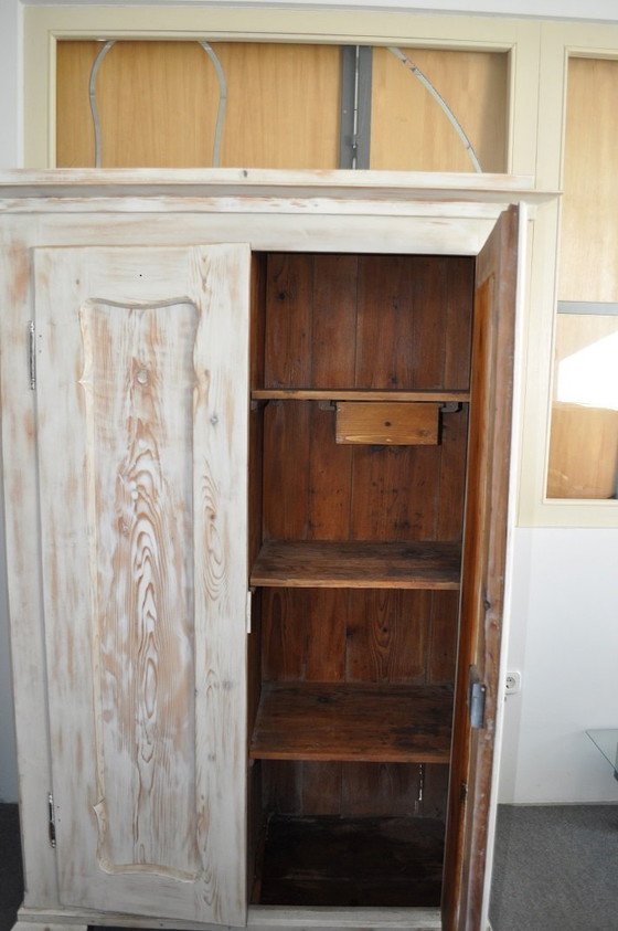 Painted Double Wardrobe in Wood – Vintage (photo 11 of 12)