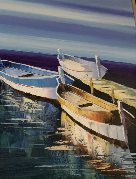 Digue de Carry Le Rouet - Y. Deric (1964-2017) – Paintings & Drawings, Wood, Canvas (photo 3 of 23)