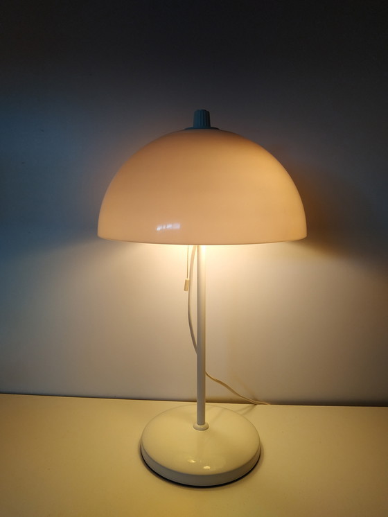 Image 1 of Vintage 1970s adjustable mushroom table lamp (2 spots)