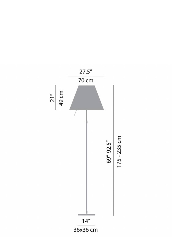 Image 1 of Regulador de intensidad para lámpara de pie de diseño Luceplan Grande Costanza