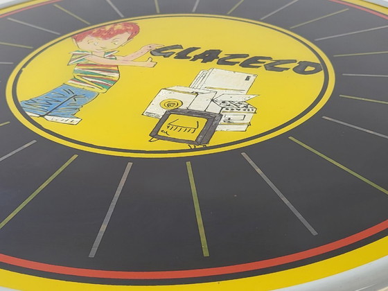 Image 1 of Vintage 1970s Glazeco Psychedelic Space Age 70s Illuminated Sign