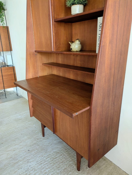 Image 1 of Vintage Teakhouten Highboard, Buffetkast Jaren '60