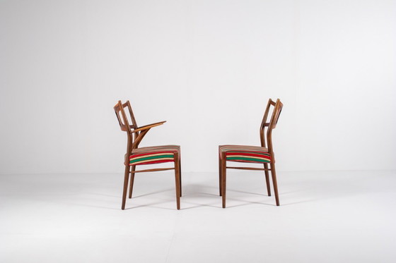 Image 1 of Juego de 5 raras sillas de comedor Kurt Østervig de Randers Furniture, años 50