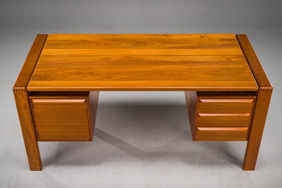Image 1 of Freistehender Teakholz-Schreibtisch von GV Møbler, Mid-Century, 1960er Jahre