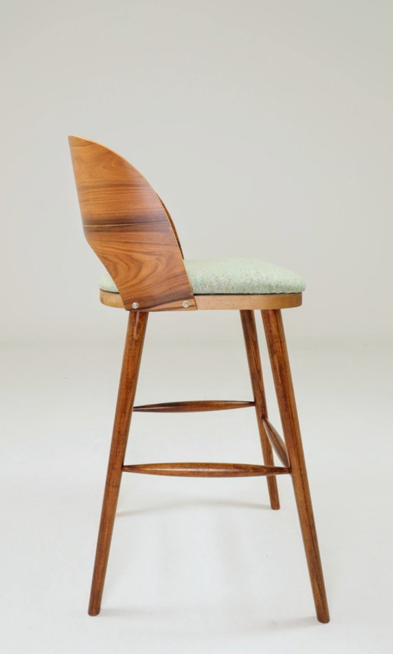 Image 1 of Skandinavischer Barhocker Apfelgrün Granola Palisander Brasil