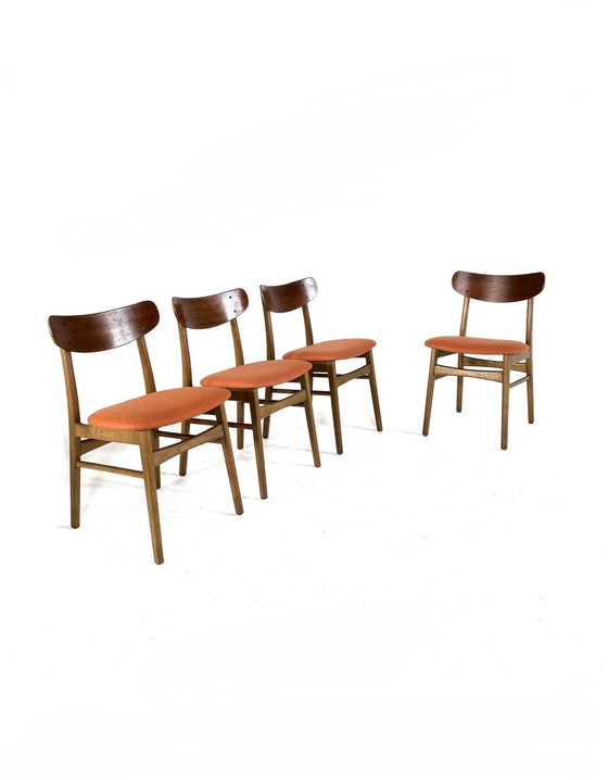 Image 1 of 4x gerestaureerde eetkamerstoel, Farstrup Møbler ‘60