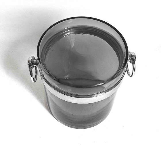 Secchiello per il ghiaccio, anni '70, diametro 22 cm – Accessori da tavola, Glass, Metal (photo 3 of 12)