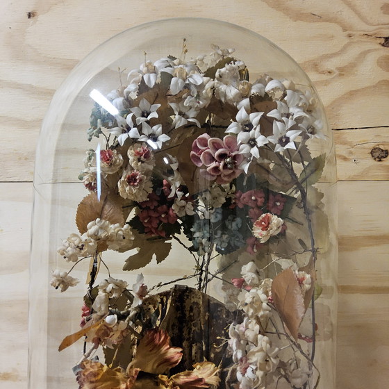 Image 1 of Sehr große antike Glocke mit Blumen Katholische Maria (Höhe:73cm) Vergine Santissima del Rosario (Itilan Glocke)