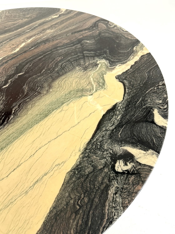 Image 1 of Chroom & marmer salontafel ‘70