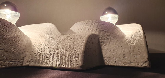 Image 1 of Ceramic brutalist lamp from the 70s