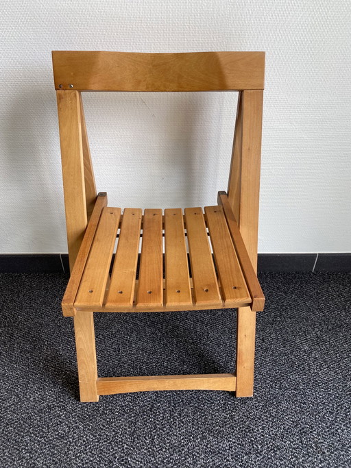 Sedia pieghevole in legno Aldo Jacober
