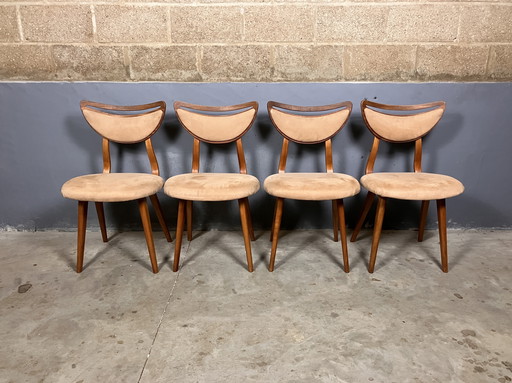 Vintage stoelen 4 Mid Century