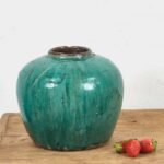 Vaso in ceramica verde smeraldo antico (c.1820) #2 – Vasi (photo 6 of 9)