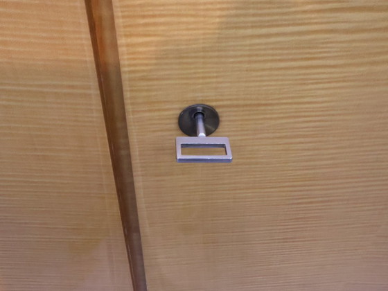 Image 1 of Armadio vintage a 3 ante, giallo/nero, anni '70.