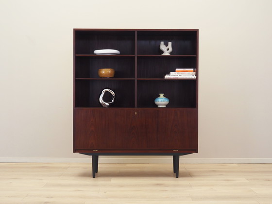 Image 1 of Bibliothèque en acajou, design danois, années 1970, fabricant : Omann Jun