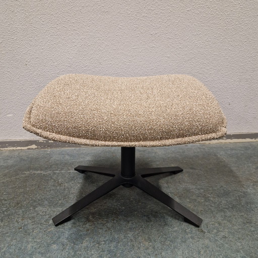 Sleek Footstool on Star Base