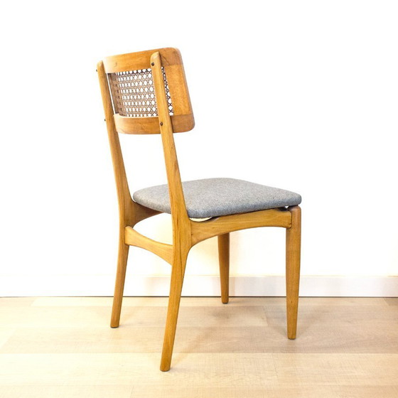 Image 1 of Chaises de salle à manger Mid Century, Espagne, années 1950, ensemble de 4