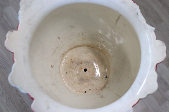 Image 1 of Vaso in ceramica Art Nouevau con colonna, Italia, inizio XX secolo