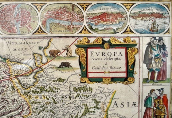 Image 1 of Mapa de Europa por G. Blaeuw