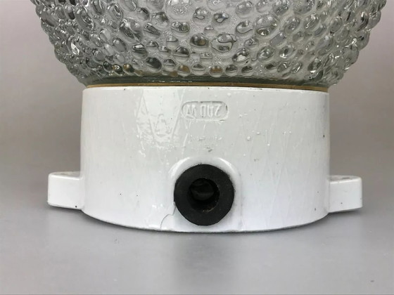 Image 1 of Lámpara de pared de los años 50 y 60, lámpara de sótano, diseño de cerámica y vidrio, años 50 y 60.