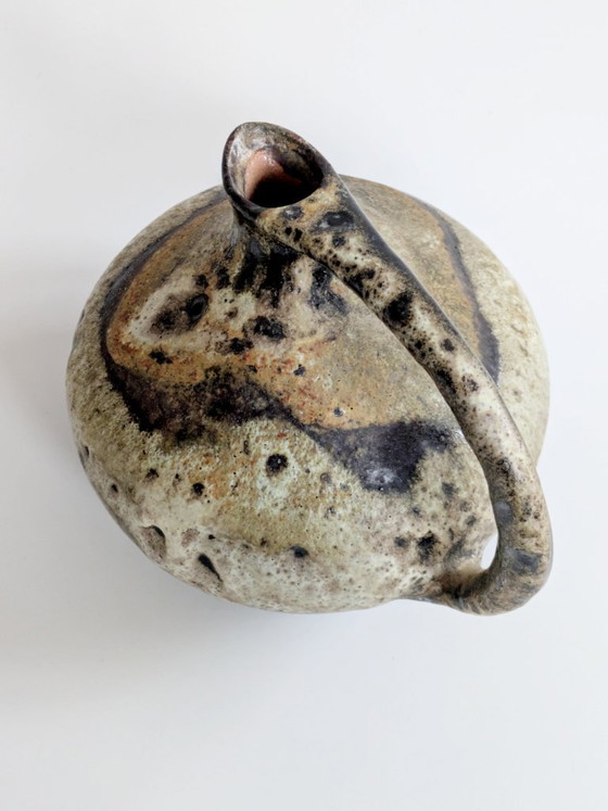 Image 1 of Ruscha Keramik 313 Vase Fat Lava, 1960s German Pottery, Kurt Tschörner Design
