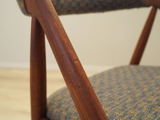 Image 1 of Set of three teak chairs, Danish design, 1970s, designer: Kai Kristiansen