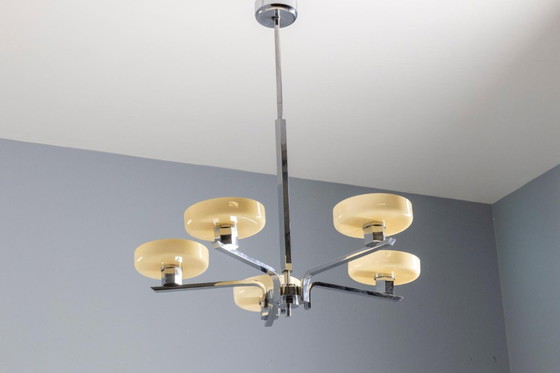 Image 1 of Lampadario Art Déco, influenza Bauhaus, anni '30