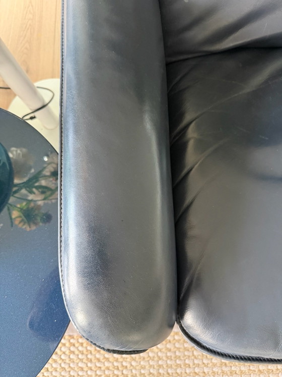DeSede DS55 set di 2 poltrone design in pelle blu con funzione relax. – De Sede (photo 3 of 5)