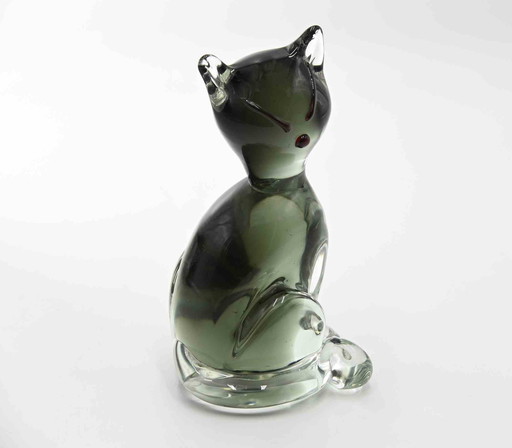 Carlo Moretti, Murano Glass Cat 1980s-1990s