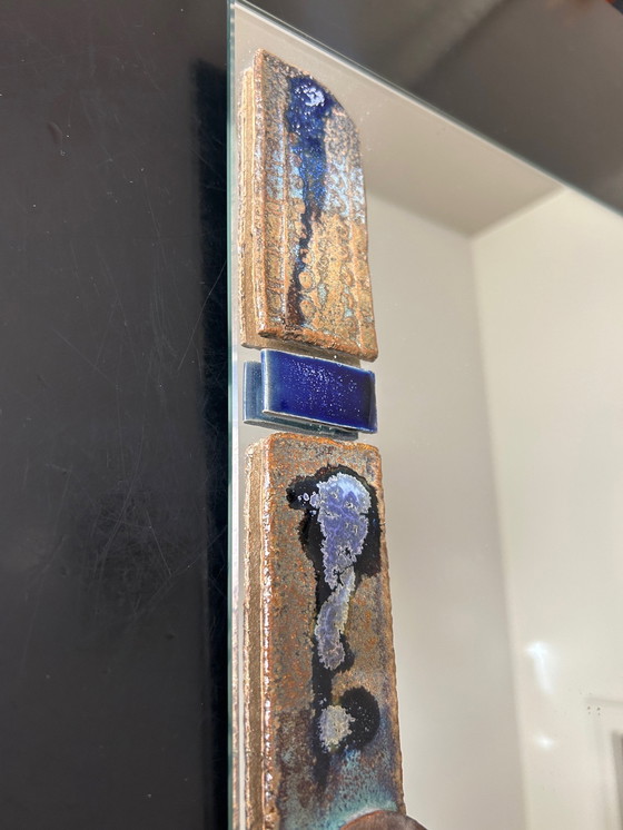 Image 1 of Mirror With Ceramic Inlay
