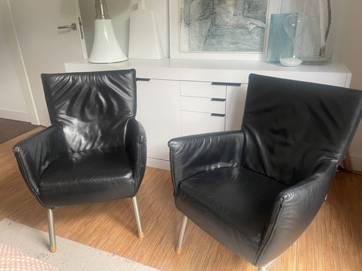 FOXXY set of 2 chairs black Label