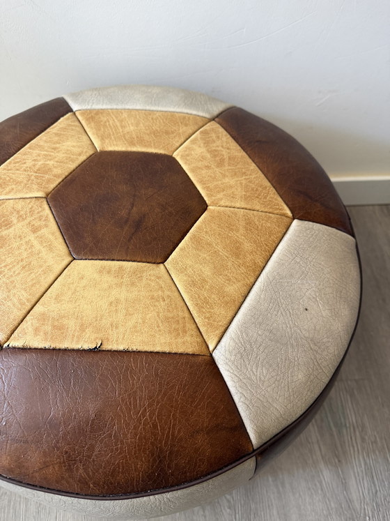 Image 1 of Patchwork-Pouf aus den 1970er Jahren