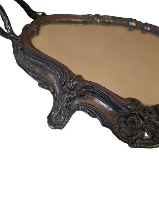 Image 1 of Antikes Tischmittelstück mit Spiegel „Surtout de Table“ im Stil Louis XV, Frankreich, Anfang des 20. Jahrhunderts