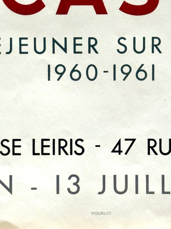 Poster mostra Picasso Le Déjeuner sur l'Herbe 1960-1961, Pablo Picasso, Carta, Multicolore, Modern (foto 4 di 5)