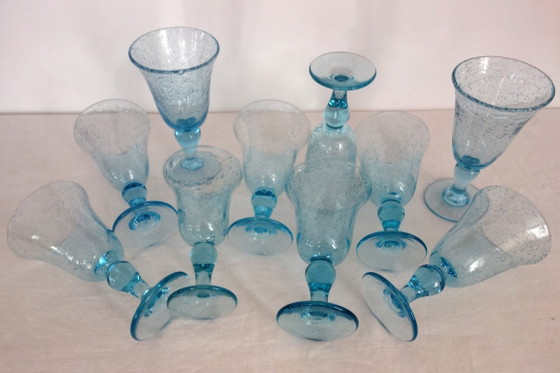 10 Stielgläser aus der BIOT-Glasmanufaktur, mundgeblasenes Glas – Gläser & Karaffe (photo 6 of 13)