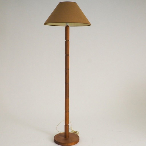 Lampadaire en bois style milieu du siècle