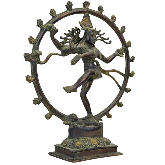 Antico bronzo Shiva Nataraja Nepal 36cm cire perdue – Sculture, Bronze (photo 2 of 11)